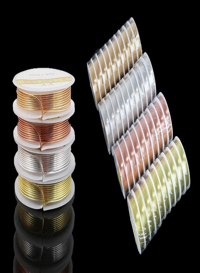 دي آي واي كرافتس مجموعة أدوات يدوية الصنع، لفة واحدة، سلك ذهبي من كي سي 0.3 مم، جديد 0.3/0.4/0.5/0.6/0.8/1 مم، سلك نحاسي فضي وذهبي لصنع الخرز، سلك خرز للأساور والقلائد (لفة واحدة، سلك ذهبي من كي سي 0.3 مم) - Image 3